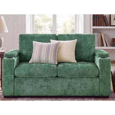 56'' Upholstered Convertible Sleeper Sofa with Storage