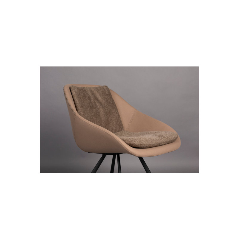 Wakefield Upholstered Dining Chair, Beige/Brown