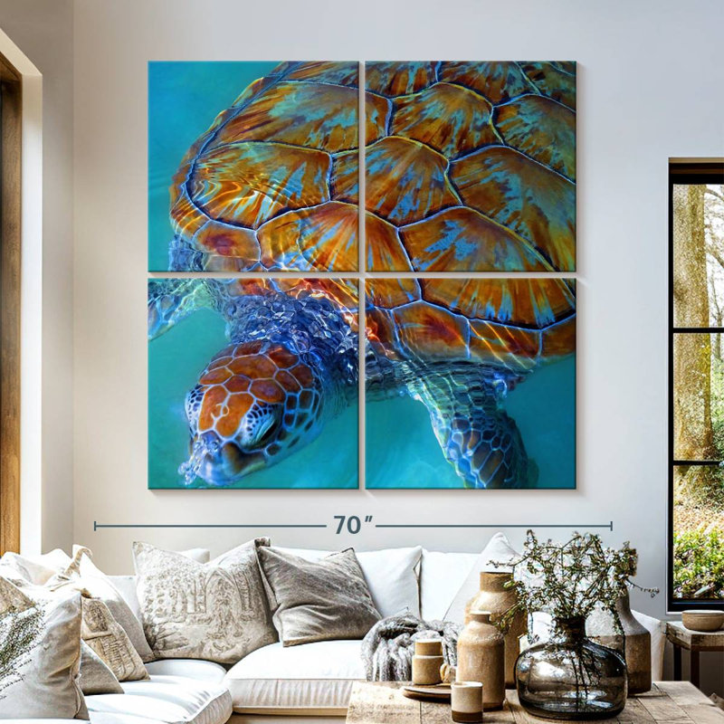Brampt Cayman Sea Turtle, 57" H x 57" W