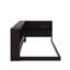 Lit de jour simple en bois avec ports USB et armoires de rangement-114335881