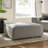 Restore Performance Fabric Upholstered Modular Ottoman In Pewter-1932524692