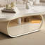 Table basse simple de luxe crème