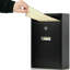 Baglieri Locking Wall Mounted Letter Box Black Large Letter Box Post Mail Box Lockable With Keys