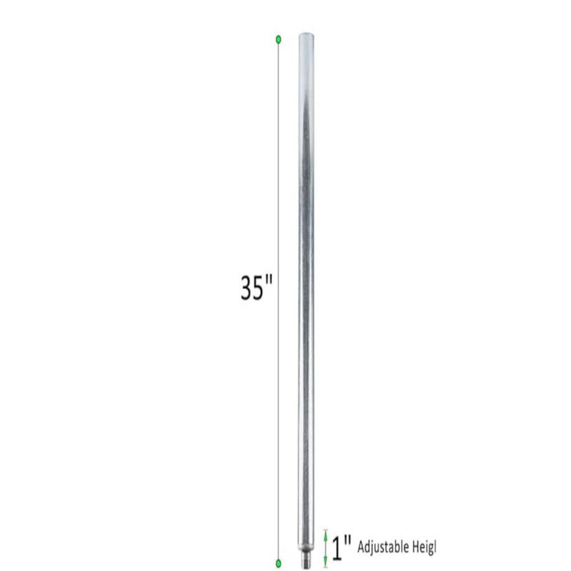 Pied de table en acier inoxydable Abira