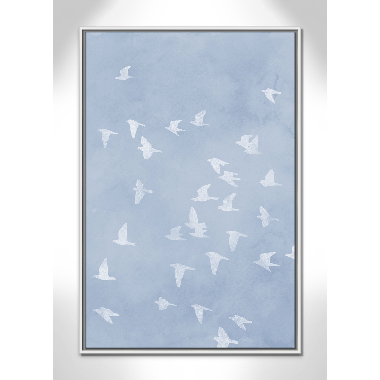 Flying Friends Print by Marcus Prime, 25.5'' W x 37.5'' H, White Floater