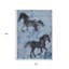 Tapis d'intérieur et d'extérieur lavable bleu cheval et gris anthracite 3 pi x 5 pi