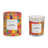 Decorative Glass Bombshell Scented Candle for Bookshelf - Modern Candle for Bedroom, Coffee Table & Living Room Decor - 4", Yellow & Red