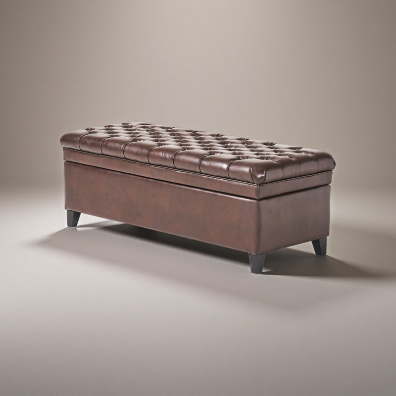 STORAGE OTTOMAN, Brown