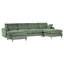 Canapé modulaire en U convertible avec coussins-2023896413