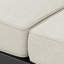 Causeuse, finition noire avec coussin beige
