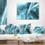 Coussin Fractal 3D Light Blue Collision