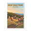 Mount Grace Priory, England - Romantic Travel Poster Of Yorkshire Priory And Rolling Countryside. Giclee Print On Wrapped Canvas. Wall Art, Home Decor - Religious & Cultural Sites, England - Wrapped Canvas Print-1950950757
