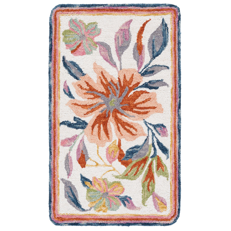 Jardin Hand Tufted Wool; Cotton Floral Indoor Rug, Rectangle 8' x 10'
