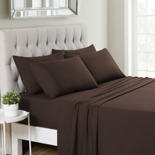 Ensemble de draps luxueux en microfibre douce avec taies d'oreiller en prime