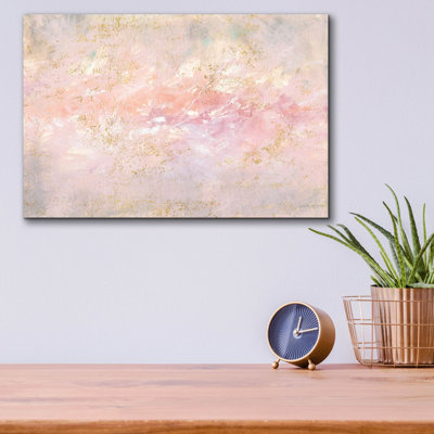 «Through Fog Blush And Gold» par Danhui Nai, art mural en verre acrylique
