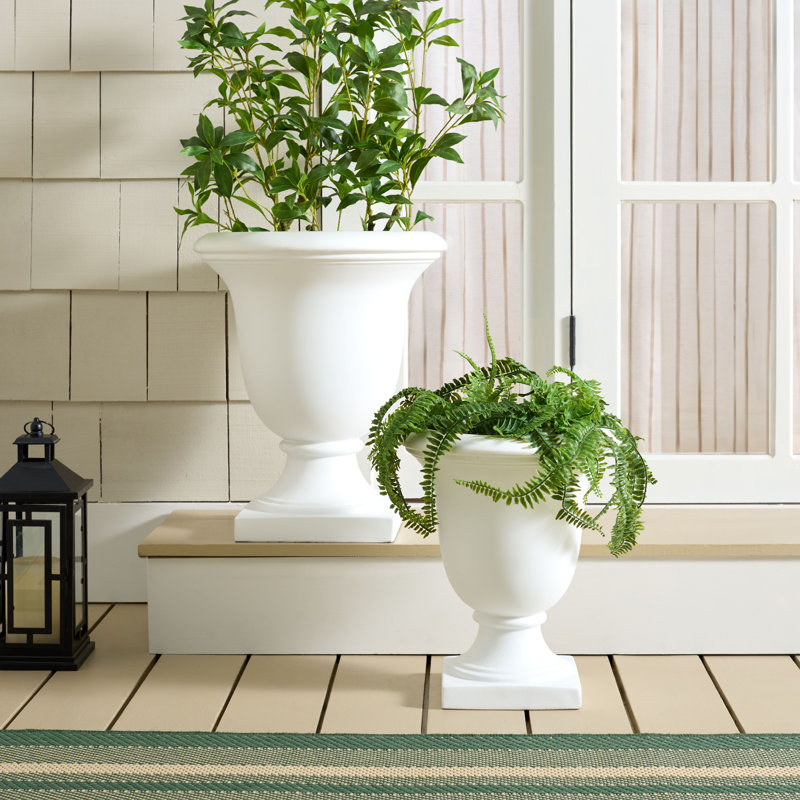 Pot à fleurs Dunaway, Blanc