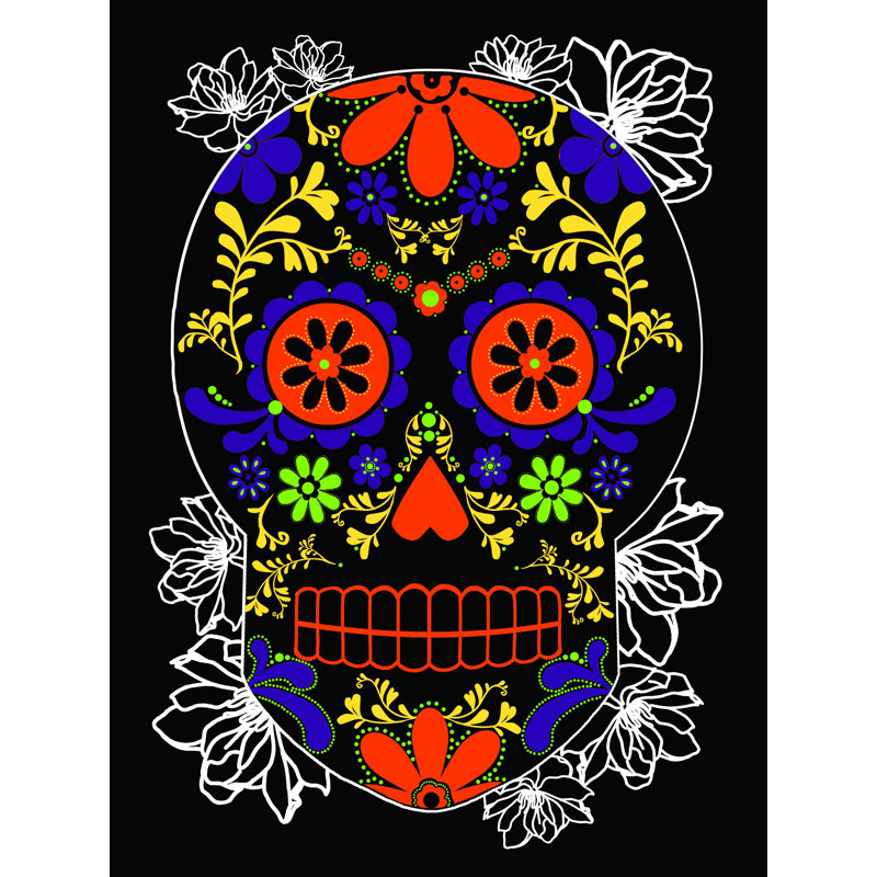 «Solo Sugar Skull», reproduction sur toile tendue, L 12 po x H 16 po