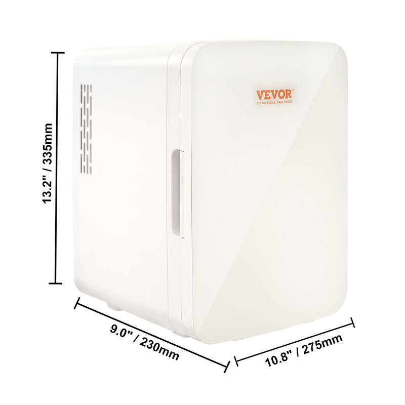 Compact White Smart 10L Mini Fridge with Handles