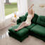 Canapé modulaire Basic, canapé modulaire en L avec repose-pieds, tissu en chenille de qualité supérieure, dossier capitonné, conception ergonomique-1365042911