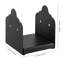 Base de poteau 8 x 8, supports de poteaux intérieurs de 200 x 190 mm, poteaux de terrasse en acier au carbone robustes, supports de poteaux en bois pour plaque de base de support de rampe de pavillon, noir-126170538