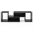 2 Pcs Adjustable Tv Stands With Storage Cubes For Tvs Up To 55 Inches Cabinets -1984945152