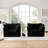 Set of 2 Armchair Sets with Large Soft Pillows for Multiple Rooms, Offering Unmatched Comfort and Stylish Design