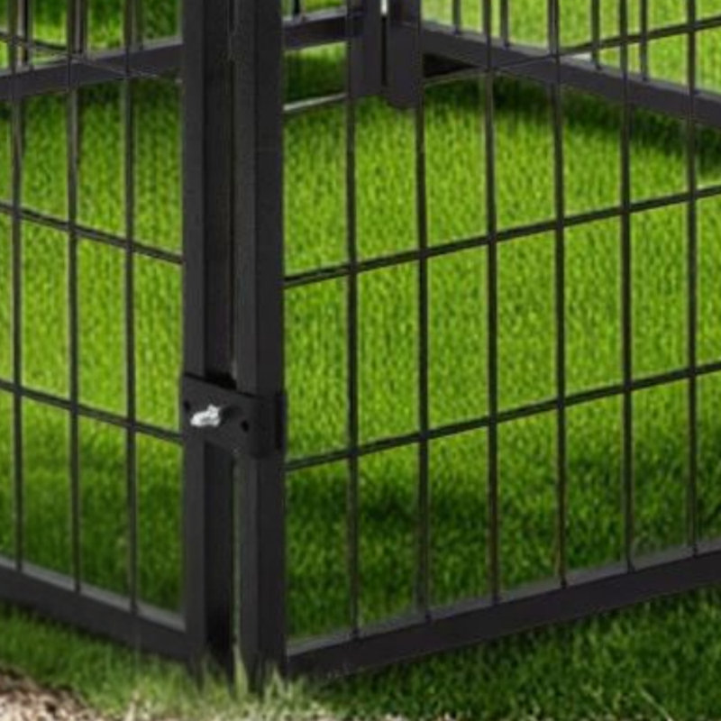 Small Dog House With Canopy - Black