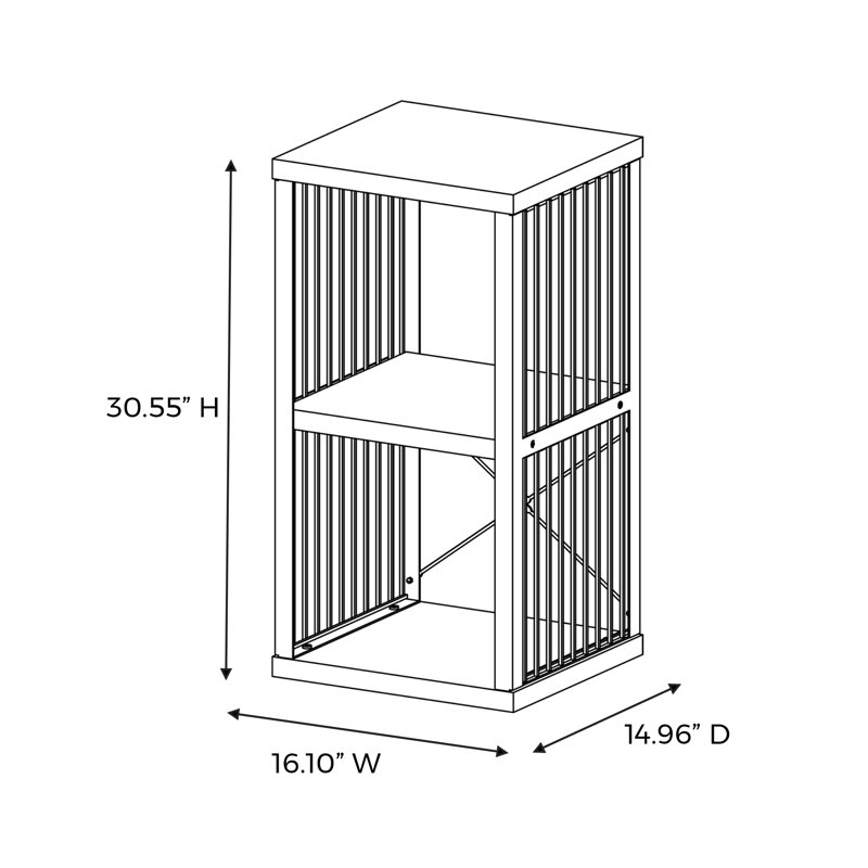 Bibliothèque à 30 cubes H 30,55 "x l 16,1", Blé