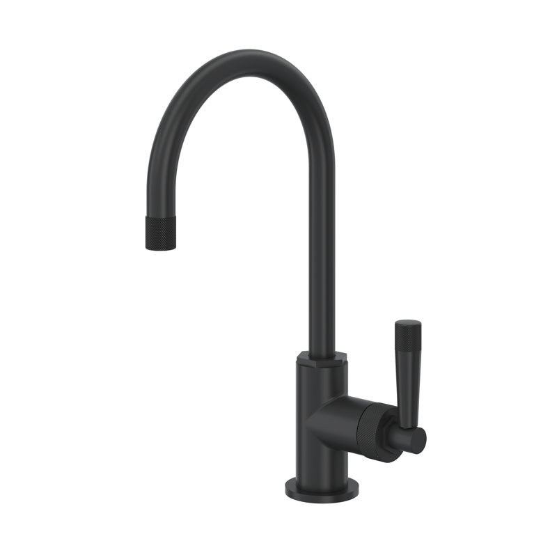 Graceline® Bar/Food Prep Kitchen Faucet with C-Spout, Matte Black