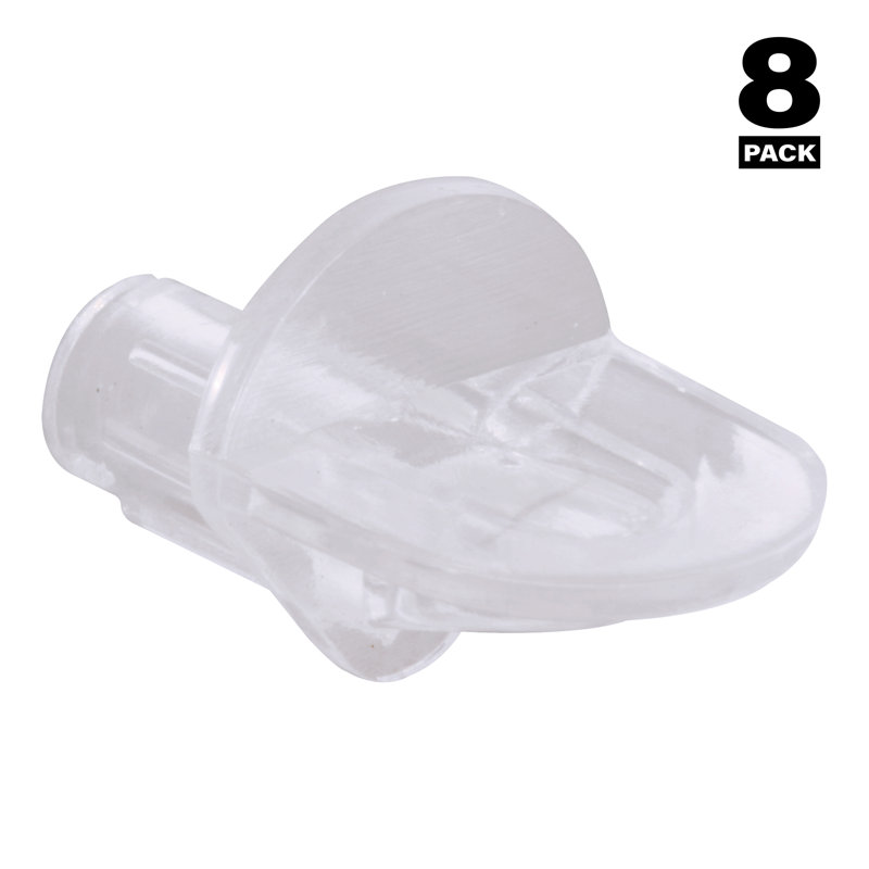 Chevilles de support en plastique transparent 5 lb 5 mm Prime-Line
