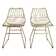 CosmoLiving by Cosmopolitan Metal Slat Back Side Chair & Reviews ...