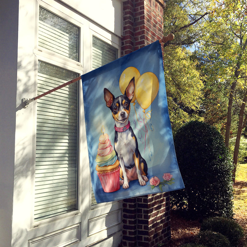 Drapeau «Happy Birthday House», Terrier de rat