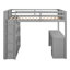 Lit mezzanine avec échelle, tablettes et bureau-670802417-670802412