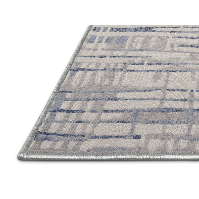 Machine Washable Beige Area Rug, Round 6'