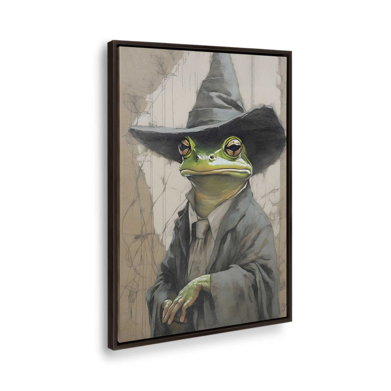 Le crapaud enchanté, Espresso, Impression encadrée sans passe-partout, H 30,75 po x l 20,75 po