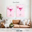 Impression sur toile rose martini-1817565570