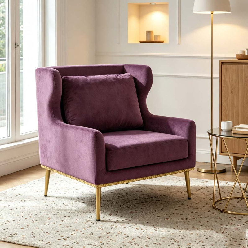 Chaise de lecture Modern, Mauve