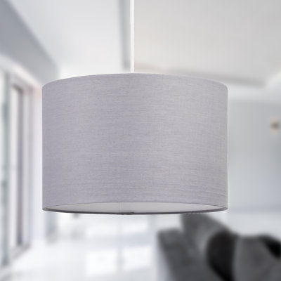 16cm H Cotton Drum Pendant Shade ( Uno )