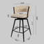 Tabourets de bar rembourrés Celie-1029527853-1029527855-1028283300