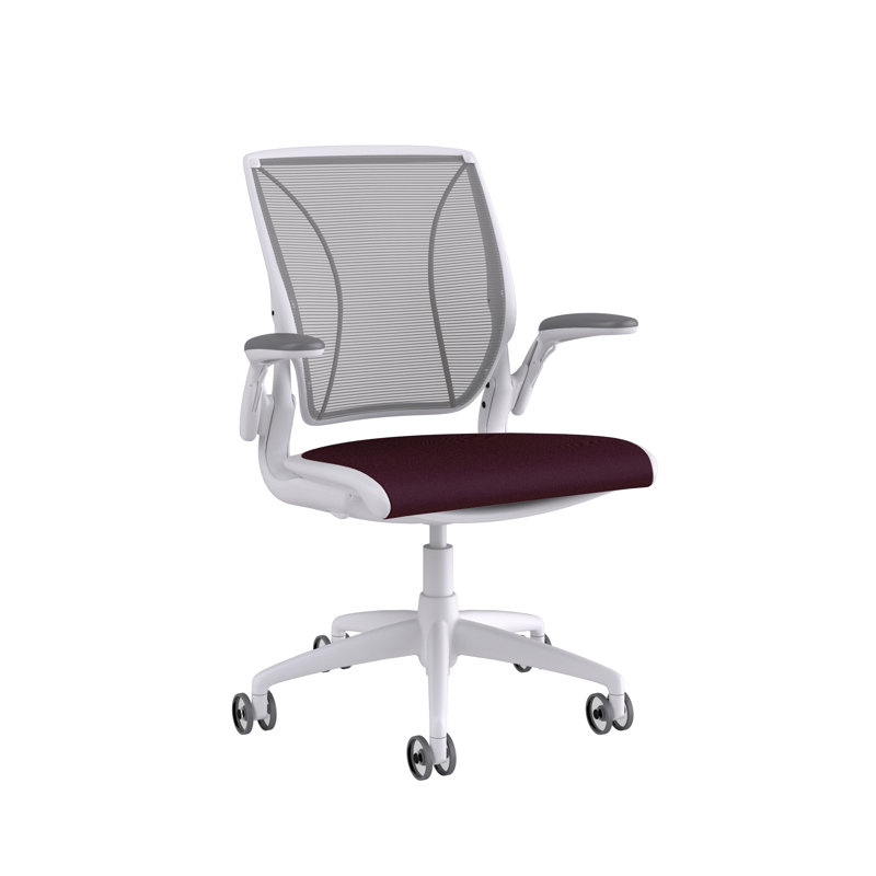 Mesh Task Chair, Catena/Cornflower, Pinstripe/Silver, White