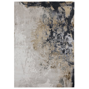 Tapis abstrait doré