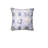 Blue Tile Woven Throw Pillow