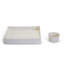 Basket Weave Serving Platter And Bowl Set