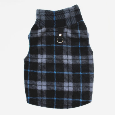 Warm products Dog Sweater Soft Fleece With Leash Ring Plaid Warm Winter Pet Clothes Dog Pullover For Dogs Cats Winter Chihuahua Pet Indoor Outdoor Use