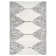 Lenamae Moraccan White Power-Loom Area Rug