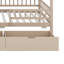 Lit superposé polyvalent avec glissade, escalier de rangement et 2 tiroirs-1622459605