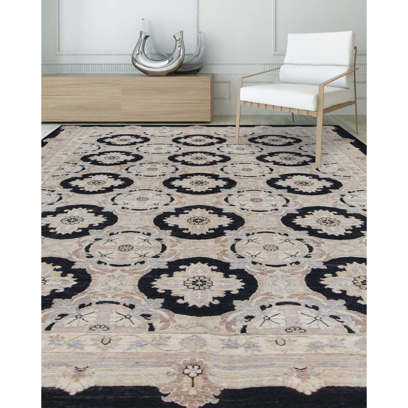 Wool Floral Area Rug