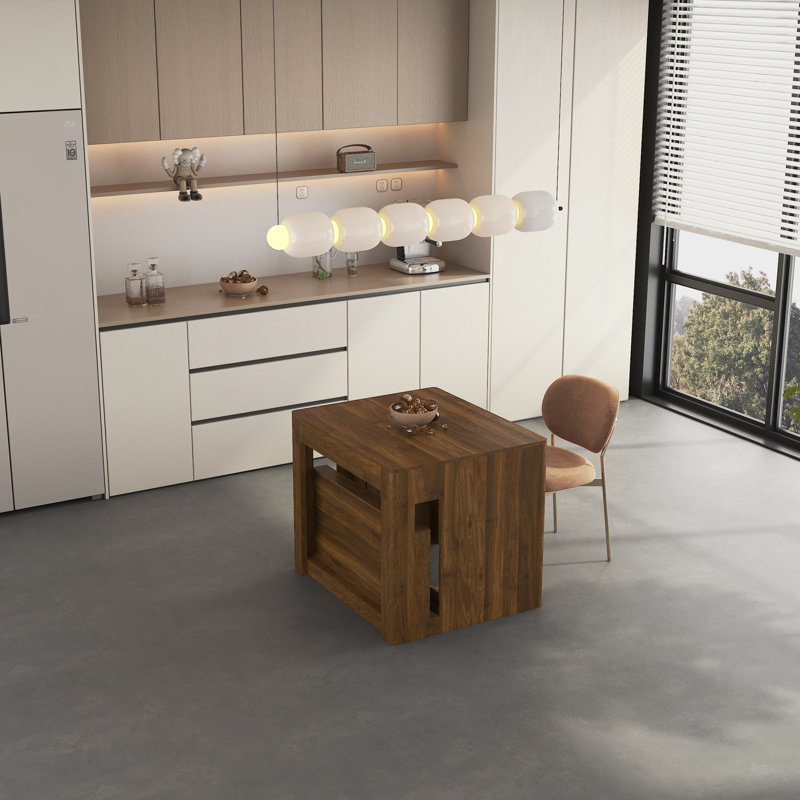 Table de salle à manger extensible pliable, console extensible rectangulaire en bois multifonctionnelle pour la cuisine et les espaces de vie, différentes longueurs de table