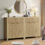 Buffet moderne avec grand tiroir, buffet de rangement avec tablette réglable, armoire d'entrée avec design ondulé, rangement parfait pour la salle à manger, la cuisine et le vestibule-1223322276