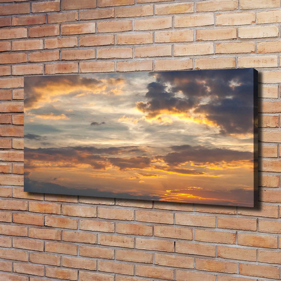 Leinwanddruck - Wandkunst - Drucke auf Leinwand - 120X60 Bildmotiv: Sonnenuntergang